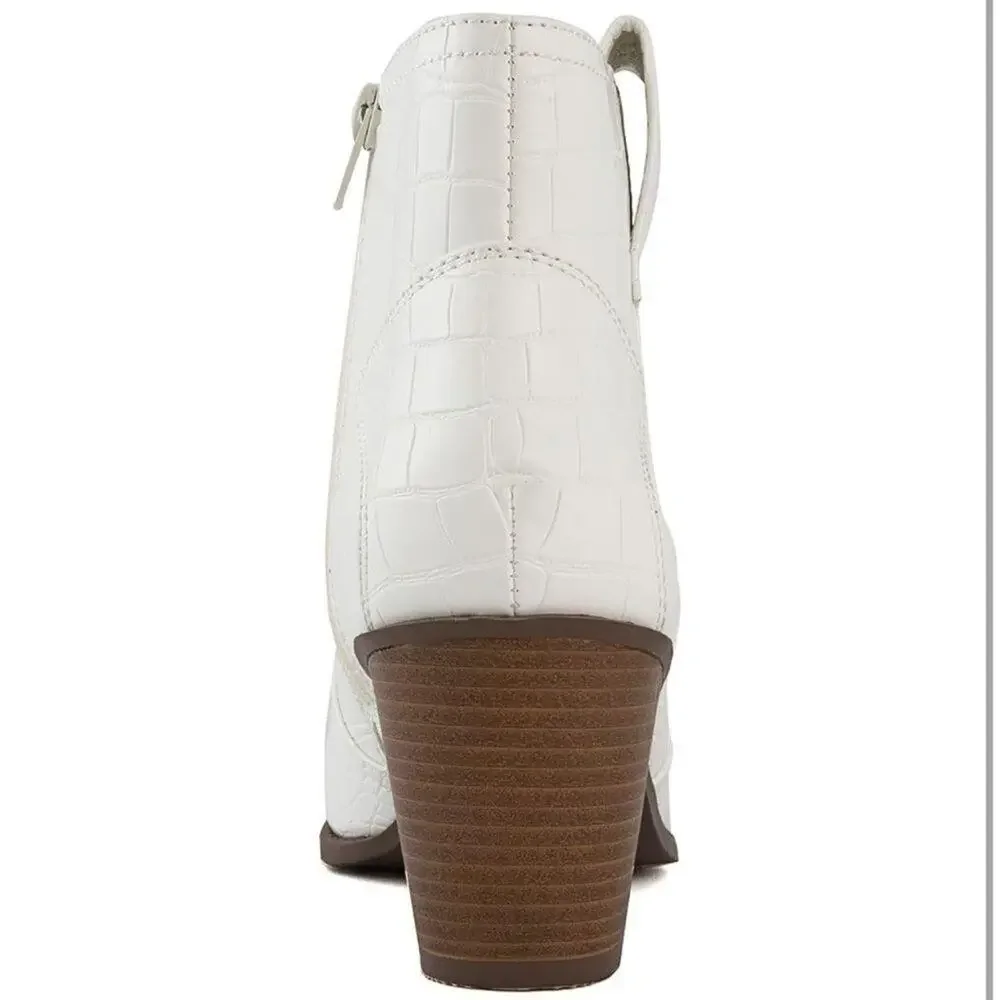 Sugar Women's Boots sz 6 Western Cowgirl Chucky Side-Zip Heels NEW # box 658